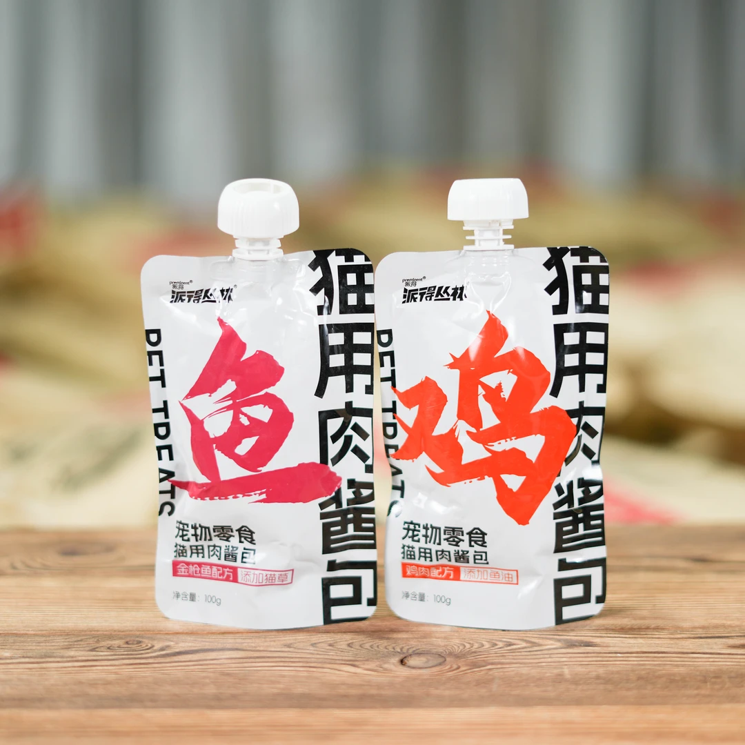 憨憨熊-派得丛林猫湿粮包肉酱肉泥鸡肉金枪鱼鱼油配方100g/包