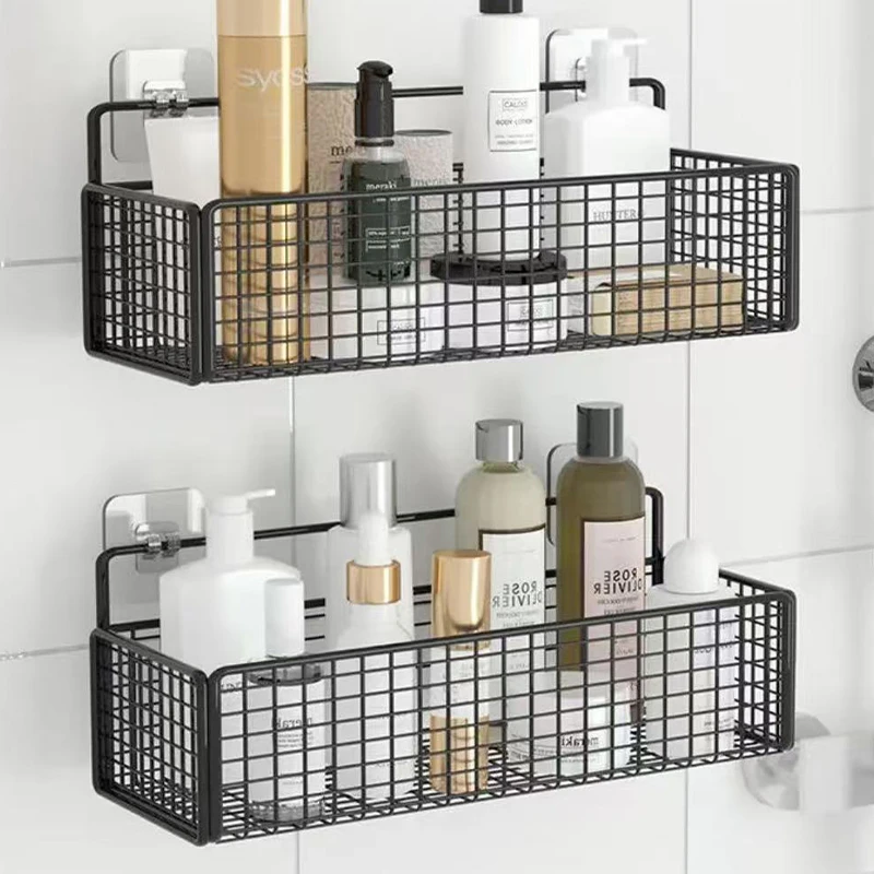 墙上置物架免打孔卫生间浴室收纳架大学生宿舍收纳盒宿舍必备好物