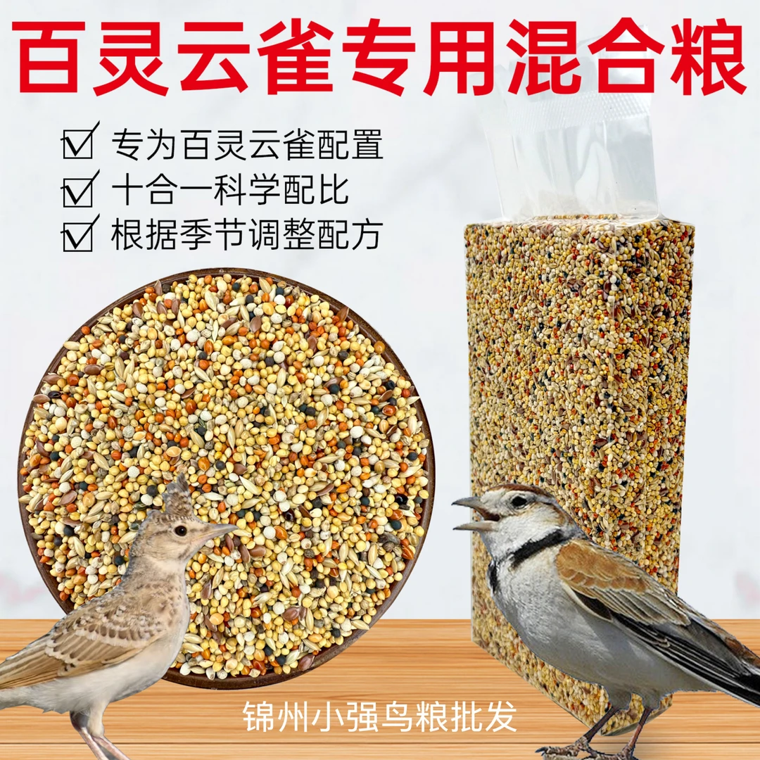 百灵鸟粮云雀鸟食饲料混合种子粮云雀沙百灵饲料十合一配方新粮