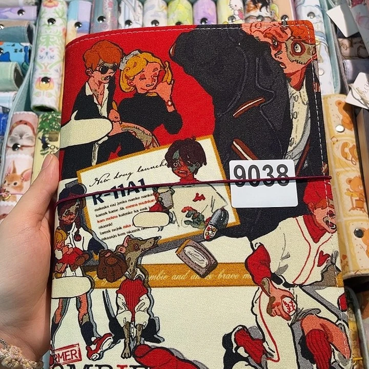 织绣A5活页不加纸9038