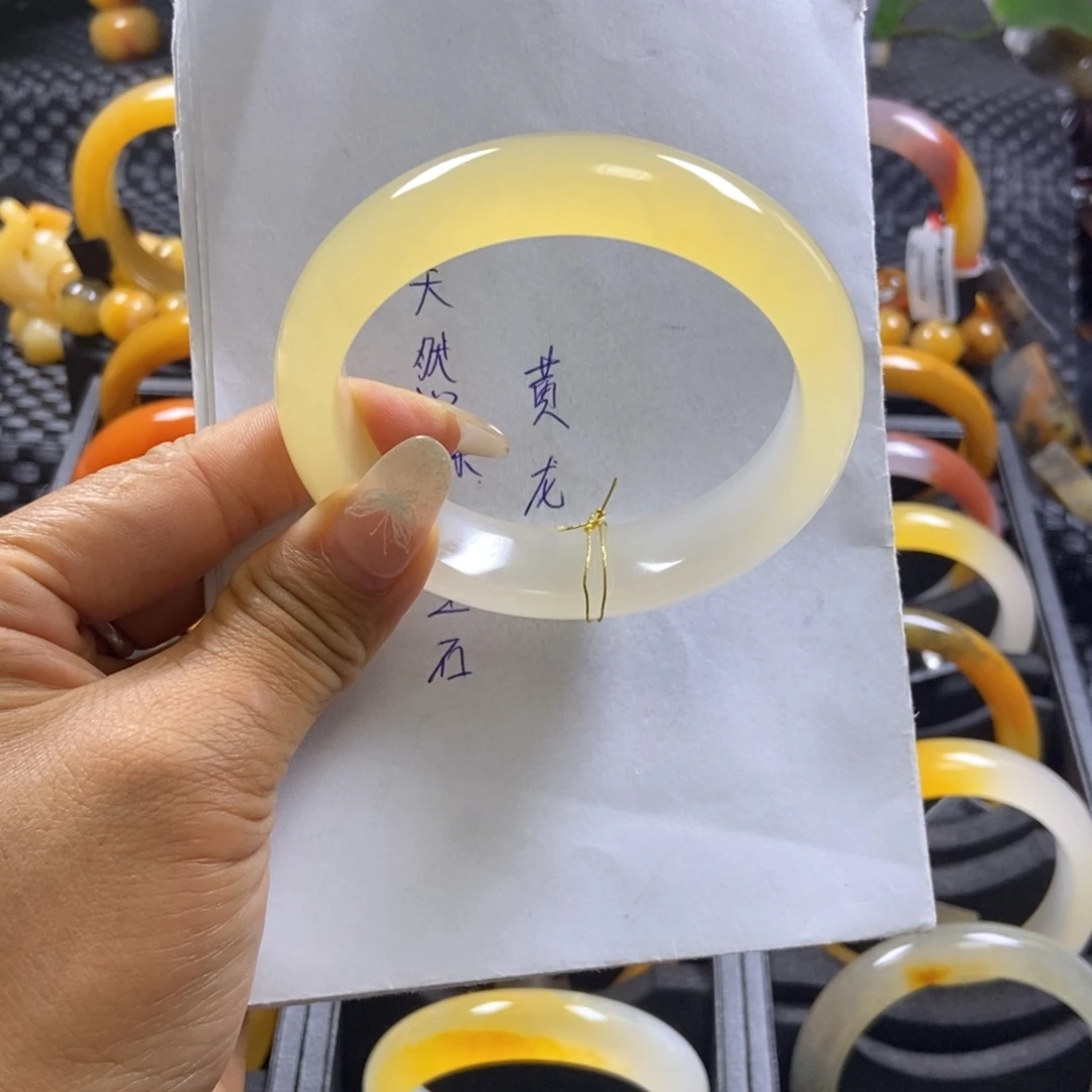 石英质玉（黄龙玉）未镶嵌手镯阳阳
