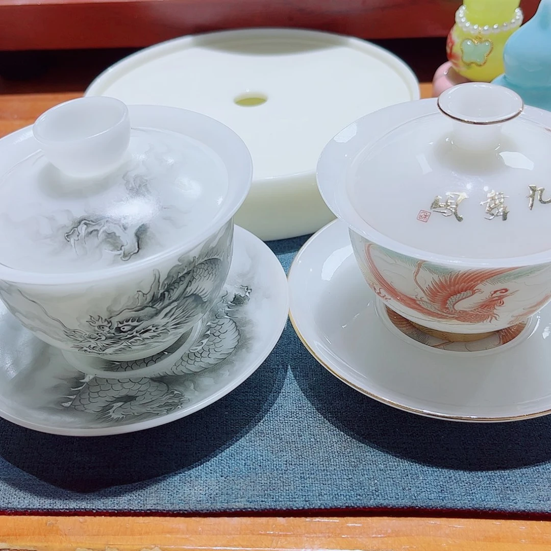 H***h陶素素烧璞玉160cc手绘➕140cc凤鸣