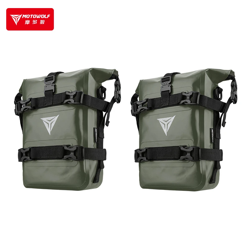 摩多狼摩托车边包快护杠包防水多功能拆挂包机车摩旅骑士包大容量