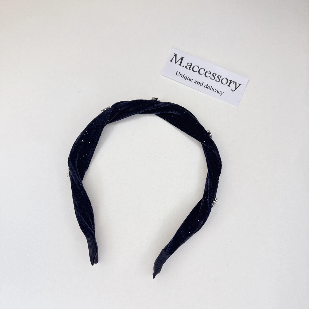 Mi33  闪钻褶皱发箍 F20065F6