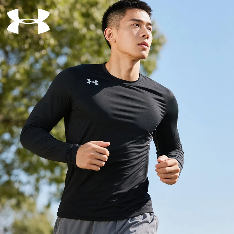 安德玛卫衣男士2026冬季新款圆领长袖休闲运动上衣套头打底衫正品