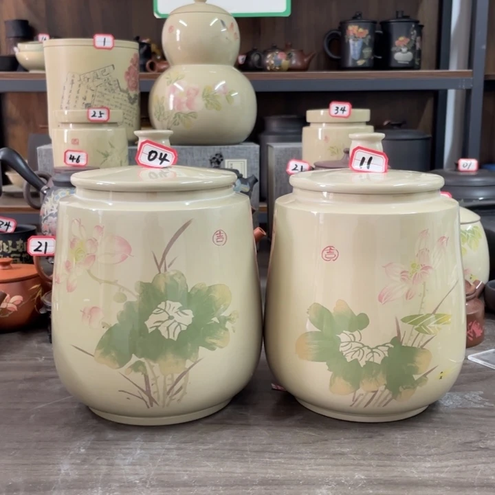 刻填亮光散茶罐鄉**人建水紫陶