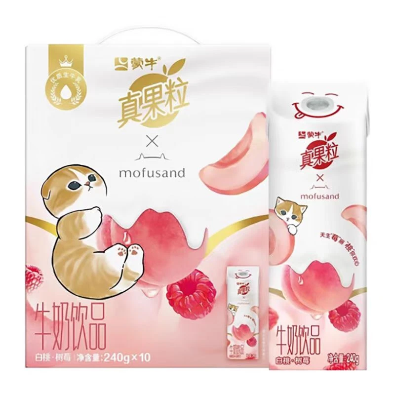 （1月产）蒙牛 真果粒白桃树莓240*10