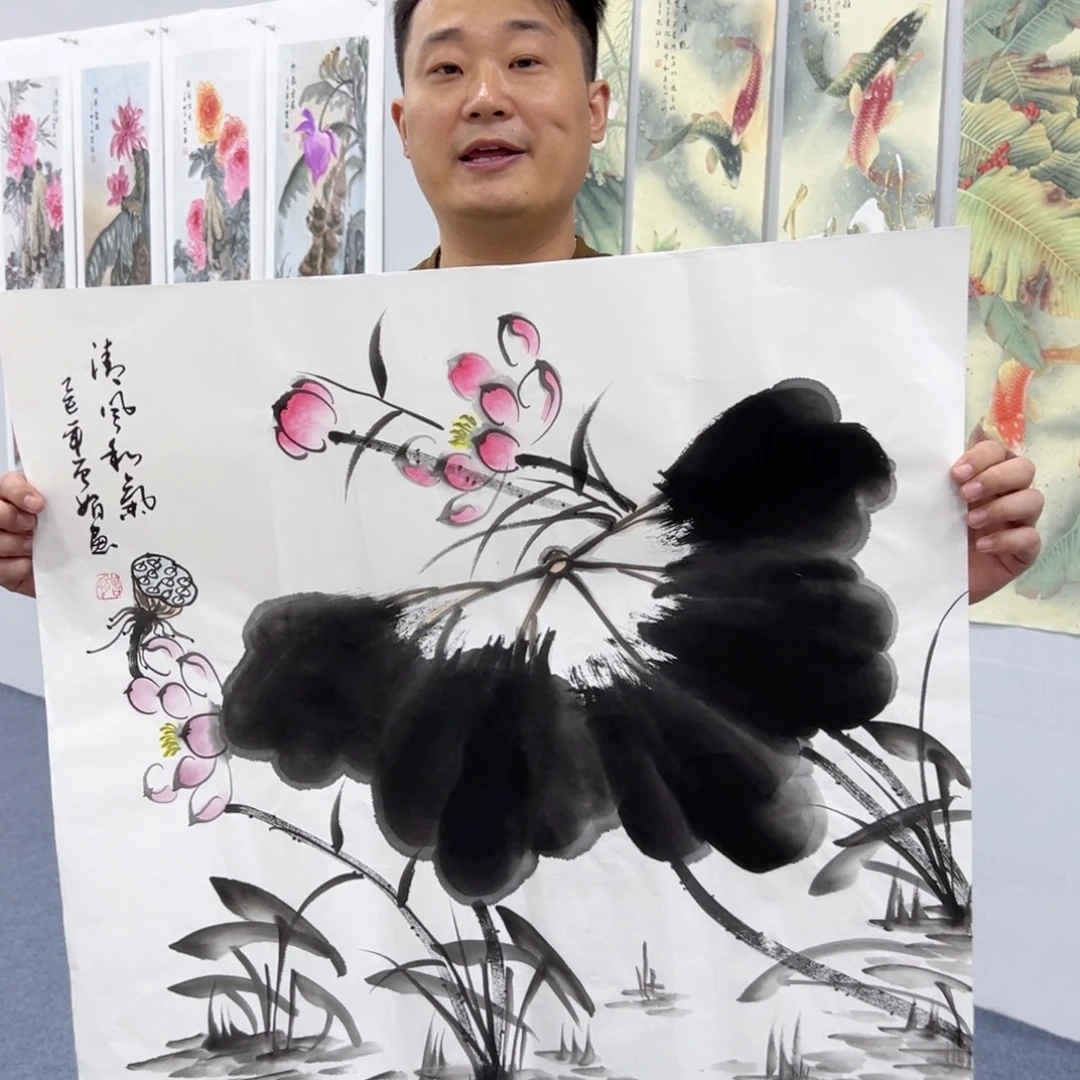 国画国画作品宣纸纯手绘