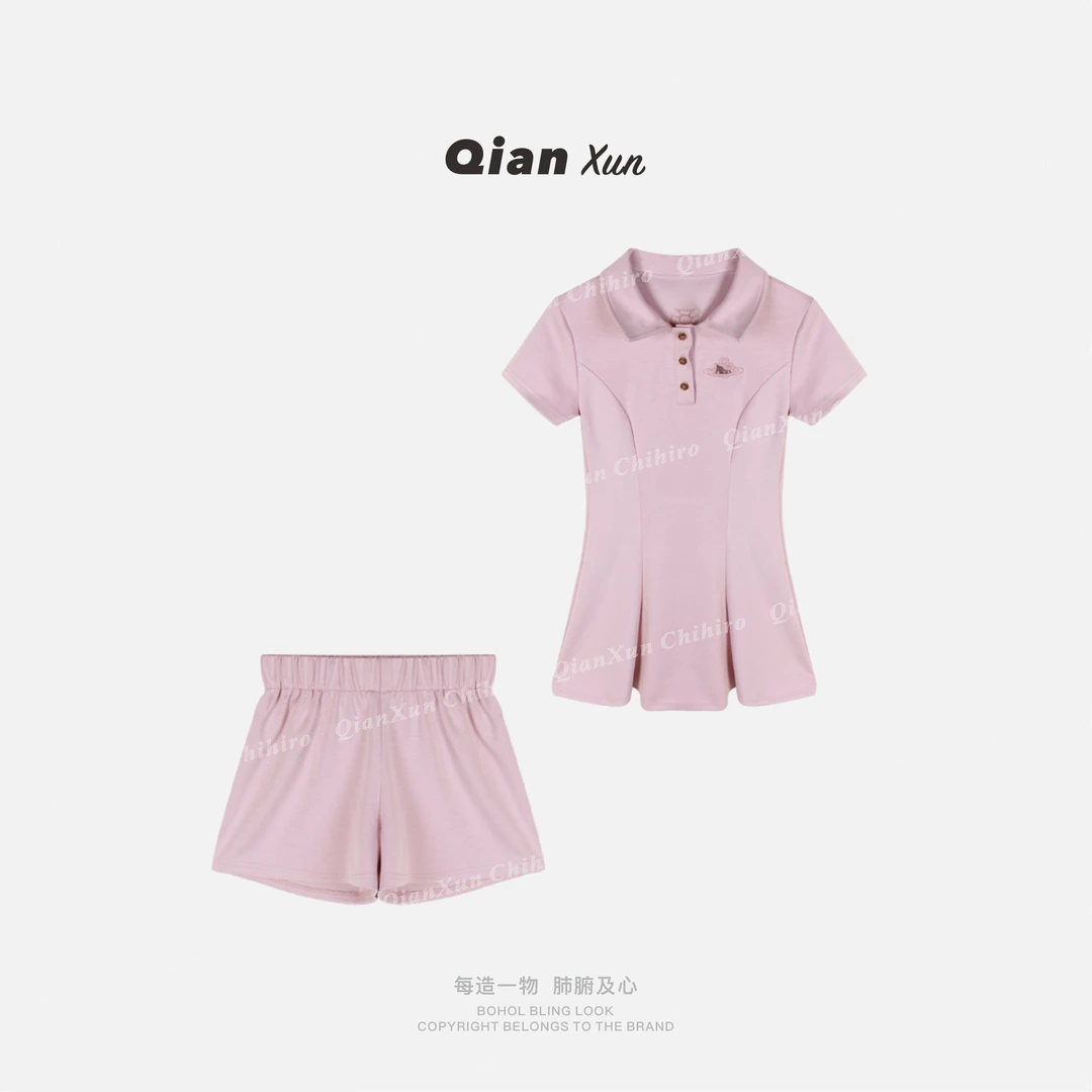 【千寻严选】「小猫套装」百搭洋气减龄轻奢连衣裙休闲裤X5TZ9155A