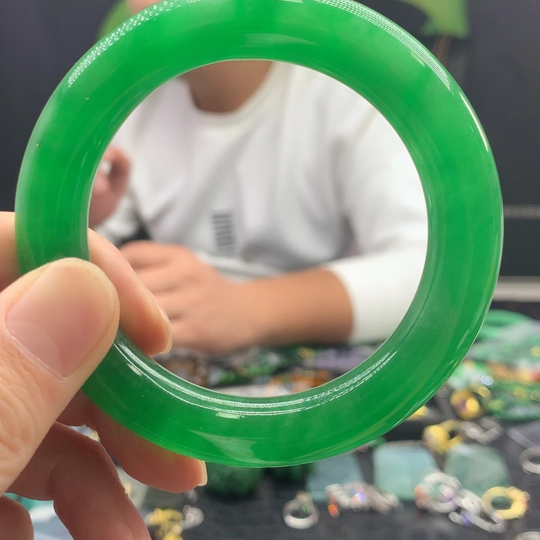 翡翠银S925镶嵌颈饰，