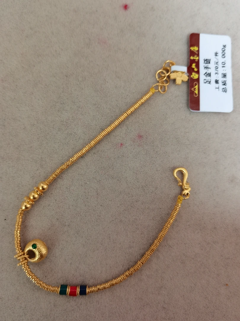 足金盘缠手链时尚