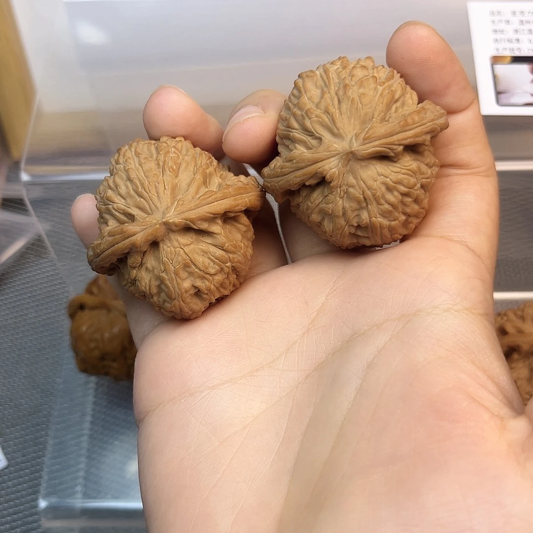 把件文玩核桃43尺白狮子
