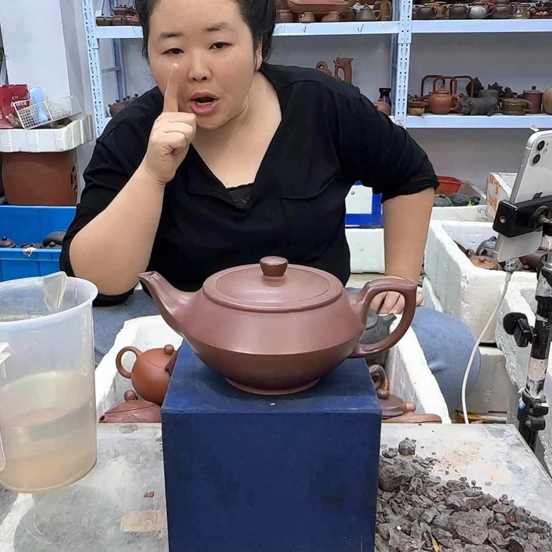 茶壶紫砂宜兴紫砂壶瑕疵处理