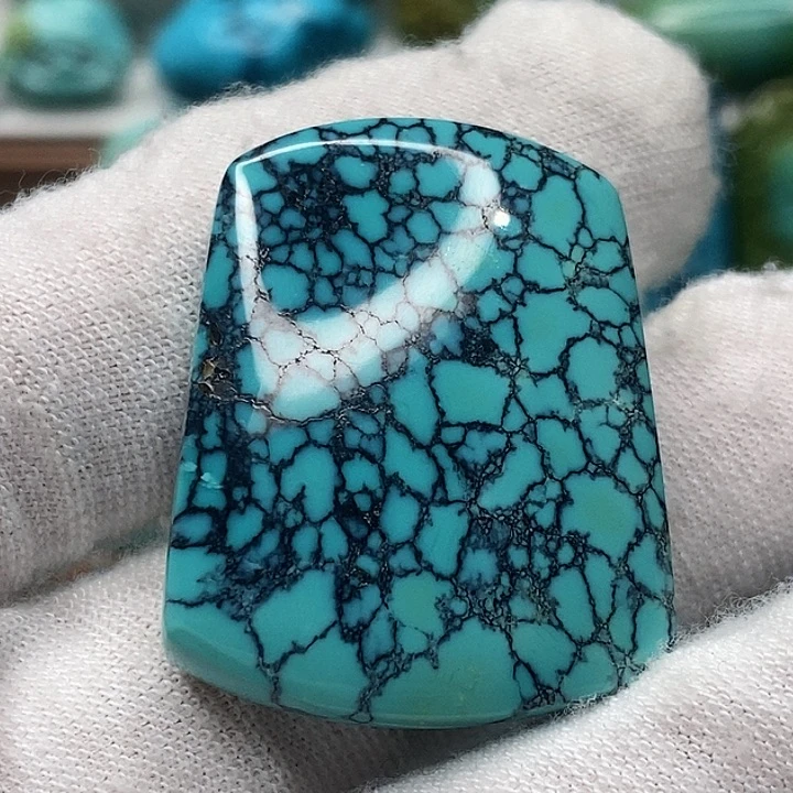 绿松石未镶嵌天然原矿 地大质检