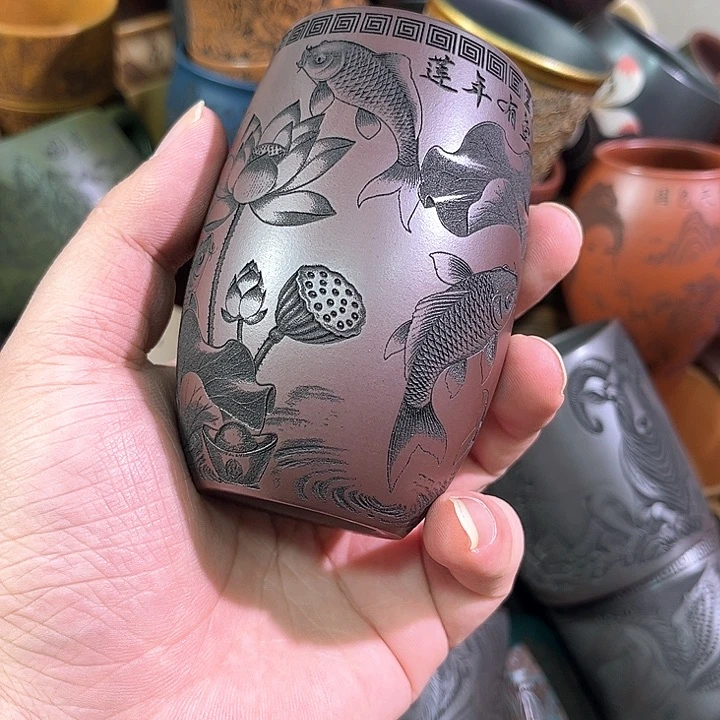 茶杯紫砂全手工紫砂主人杯