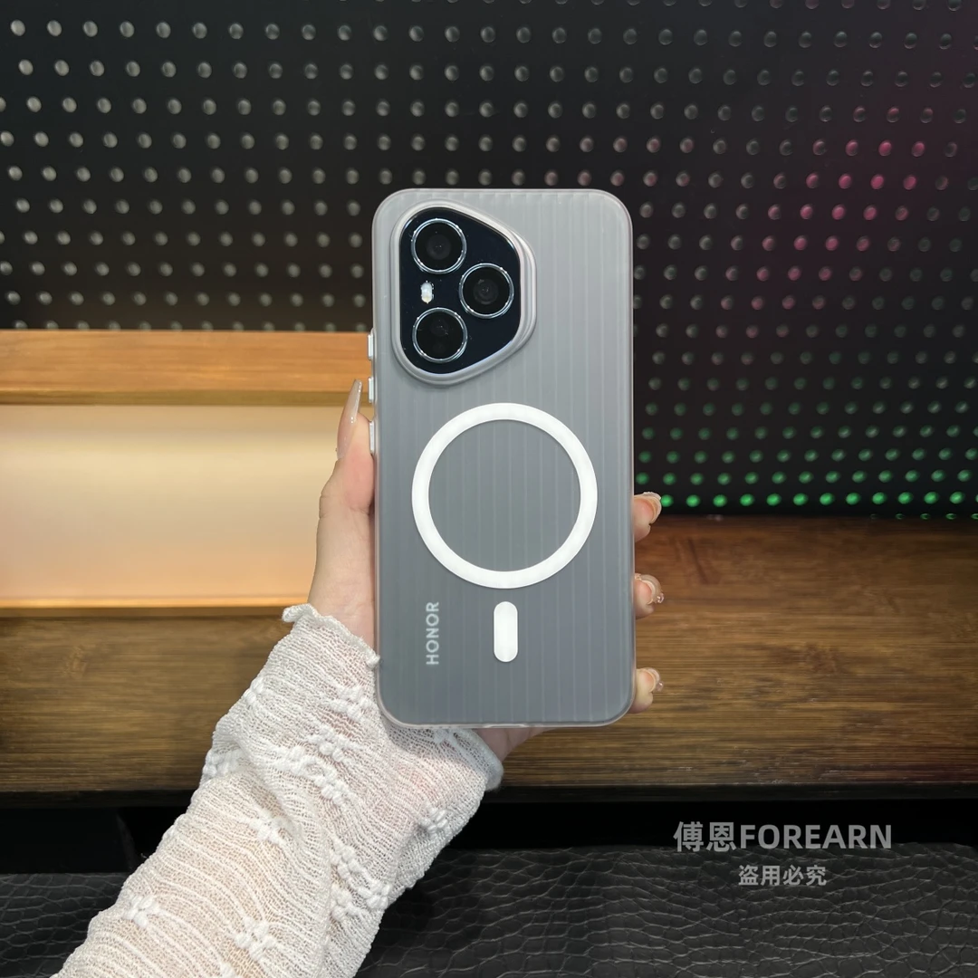 适用于荣耀400Pro手机壳honor400保护套高端透明磨砂磁吸超薄