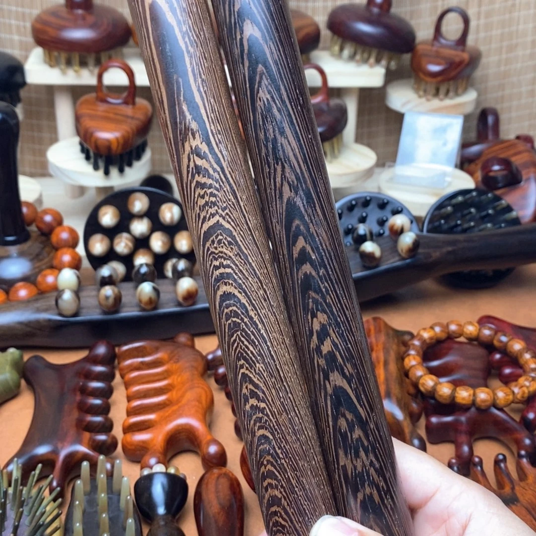 两根鸡翅木面杖9.9