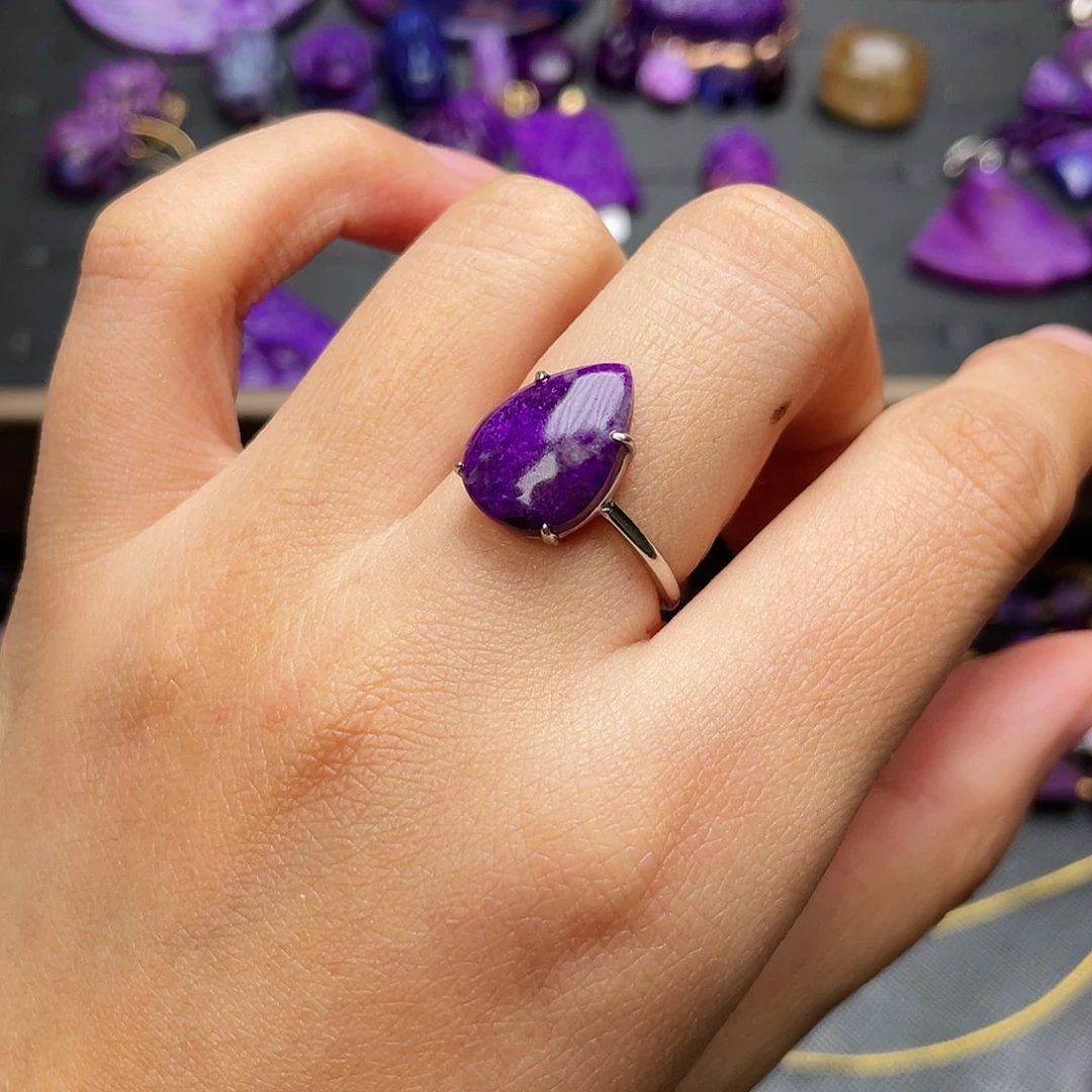 苏纪石（舒俱来）戒指银S925镶嵌