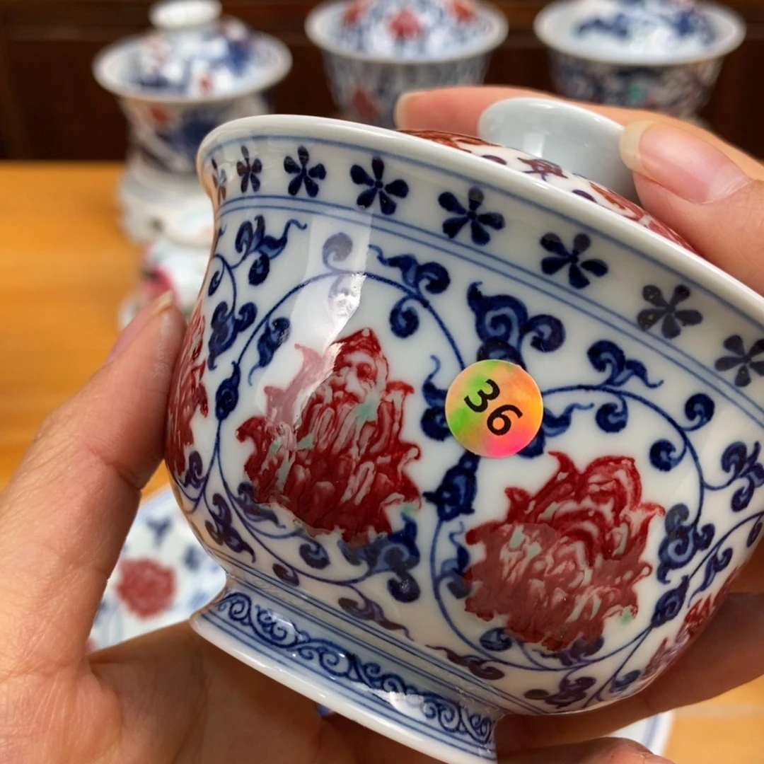 手绘现代茶具非古董