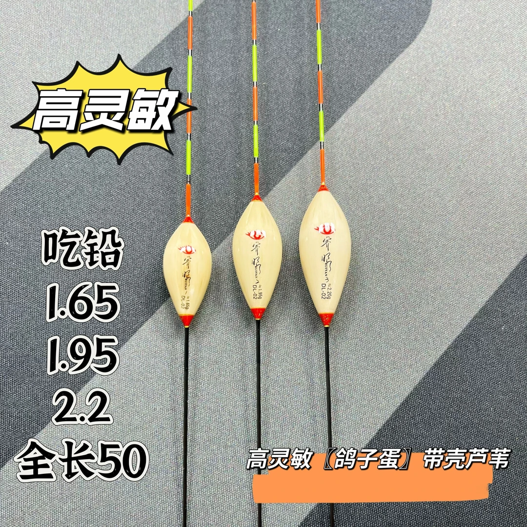 睿眼-【鸽子蛋】（本色手工带壳芦苇浮漂）DL-02