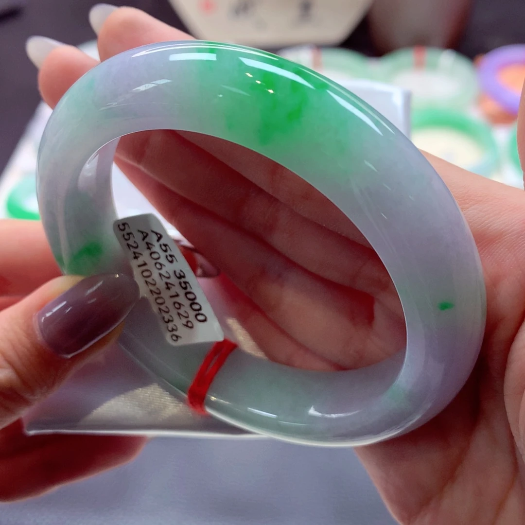 翡翠手镯未镶嵌正圈33（38号）