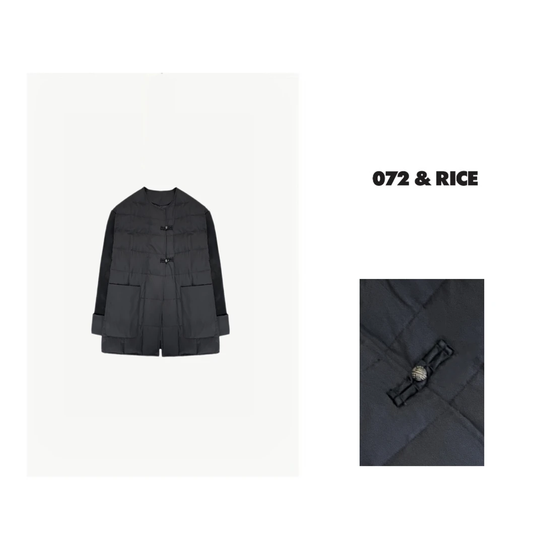 072 & RICE【叶问】秋冬长袖国风羽绒服外套 MLK28384398 FF126