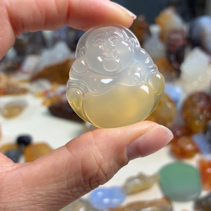 玛瑙/玉髓未镶嵌吊坠(不含链)