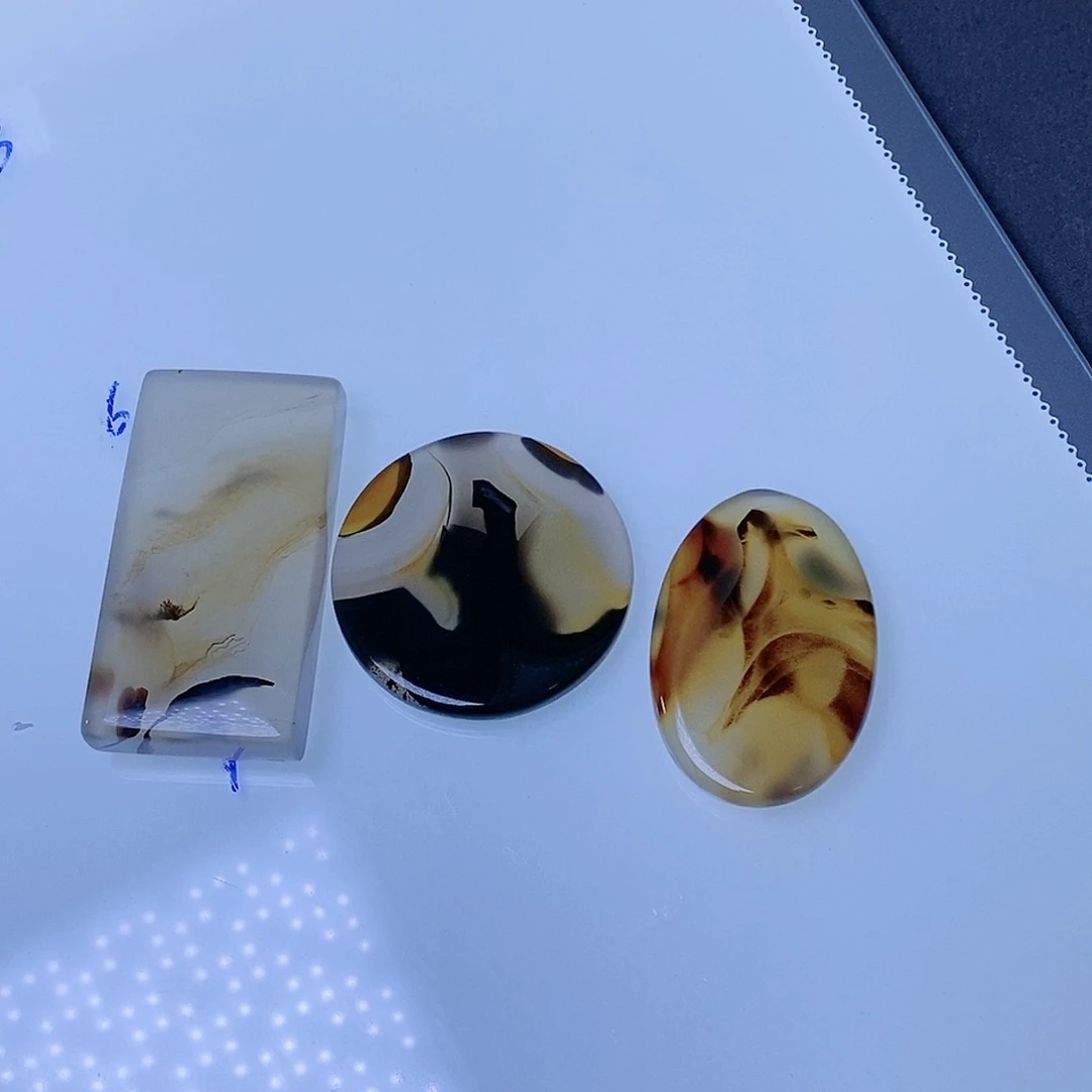 玛瑙/玉髓珠宝半成品未镶嵌大*50一件，25两件