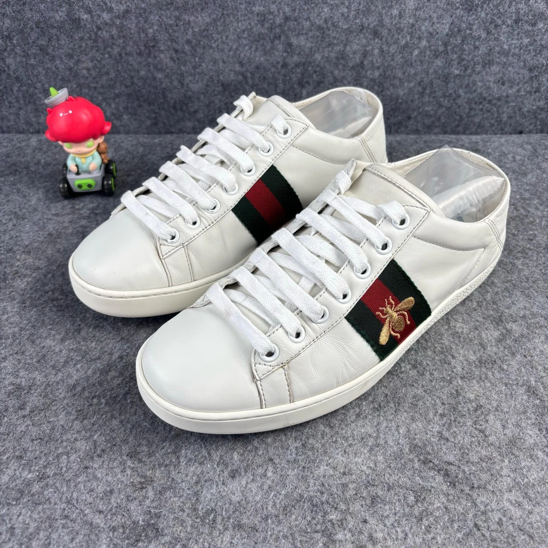 95新 GUCCI/古驰 小蜜蜂刺绣休闲鞋 37码 品相不错 YLP1547