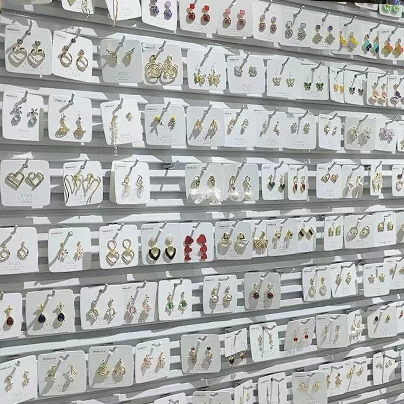 铜合金耳饰 耳环气质甜美拼色爱心/水滴/铃铛轻奢宝宝百搭边夹