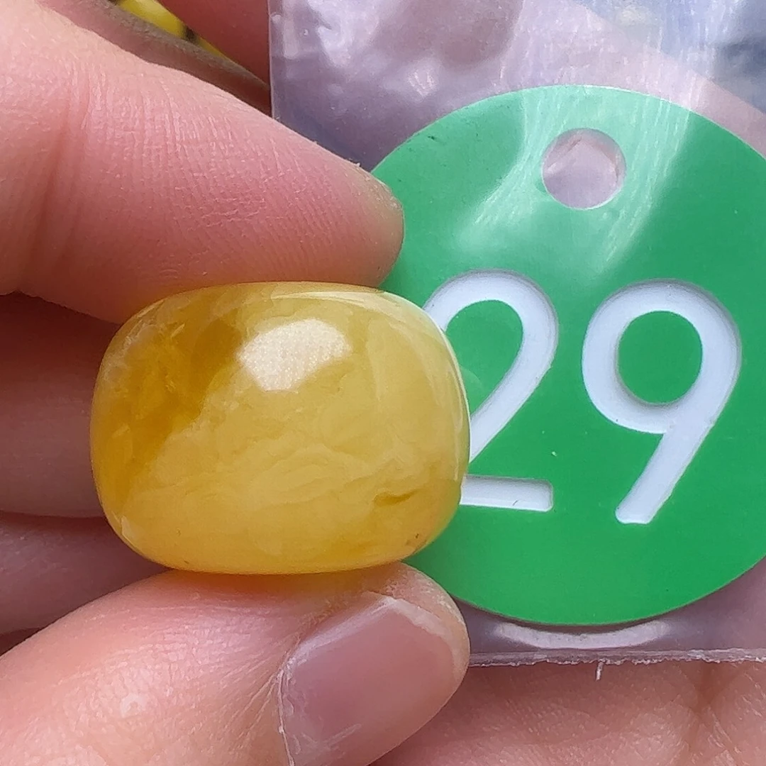 蜜蜡未镶嵌珠宝奇石20.6mm花粉