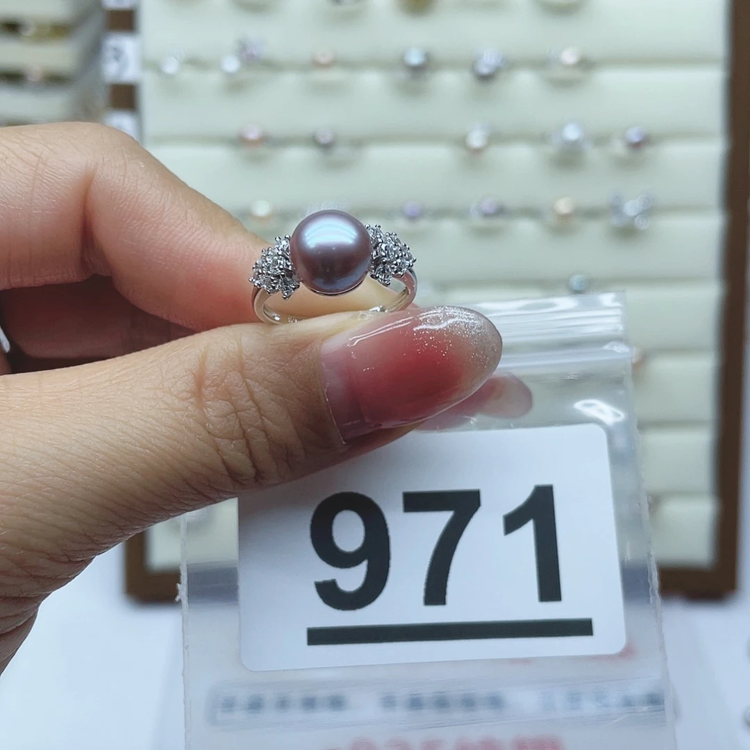淡水珍珠珠宝奇石银S925镶嵌M****?971