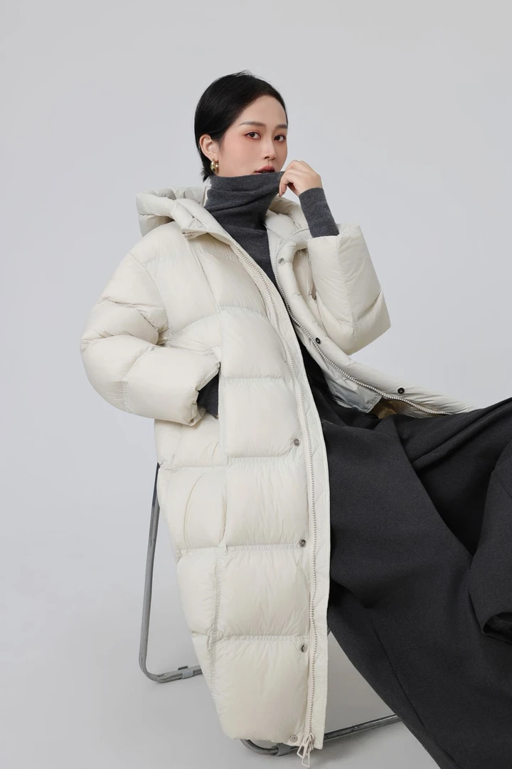 Z时尚百搭羽绒服90白鸭绒宽松显瘦街头风百搭羽绒服WZ