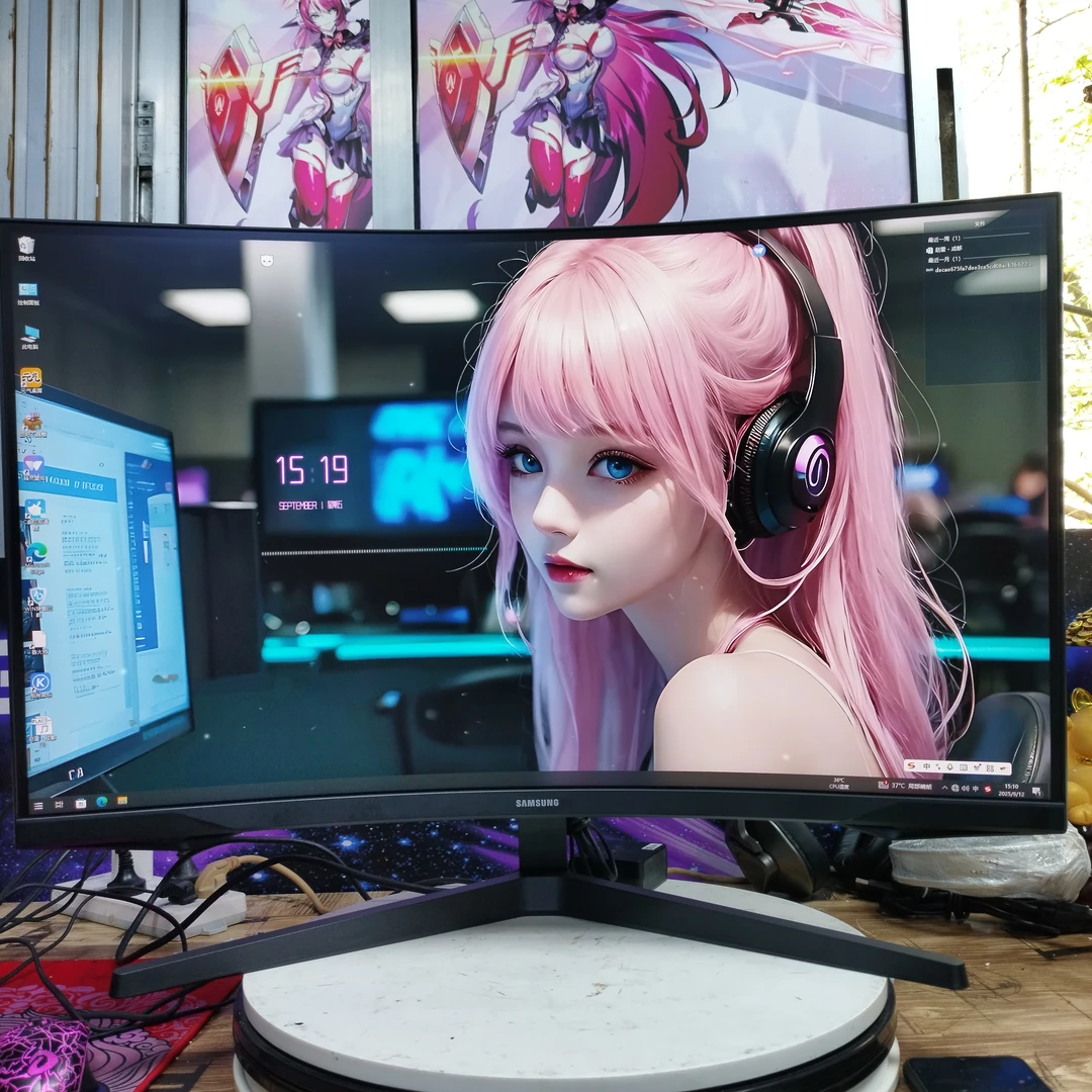 9新 Samsung/三星 三星玄龙骑士32寸大曲2k144hz高刷电竞显示器