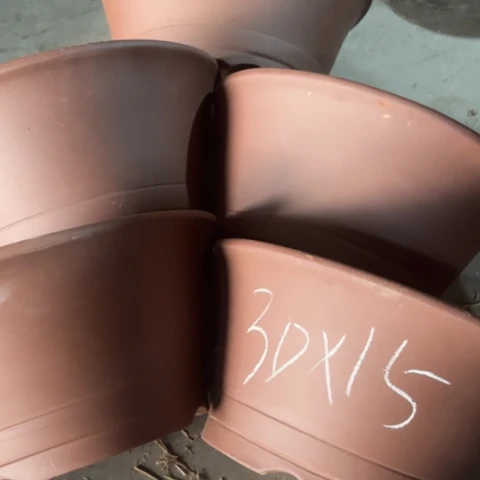 紫砂花盆100-5。         30-15