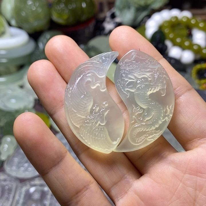 岫玉未镶嵌岫玉颈饰