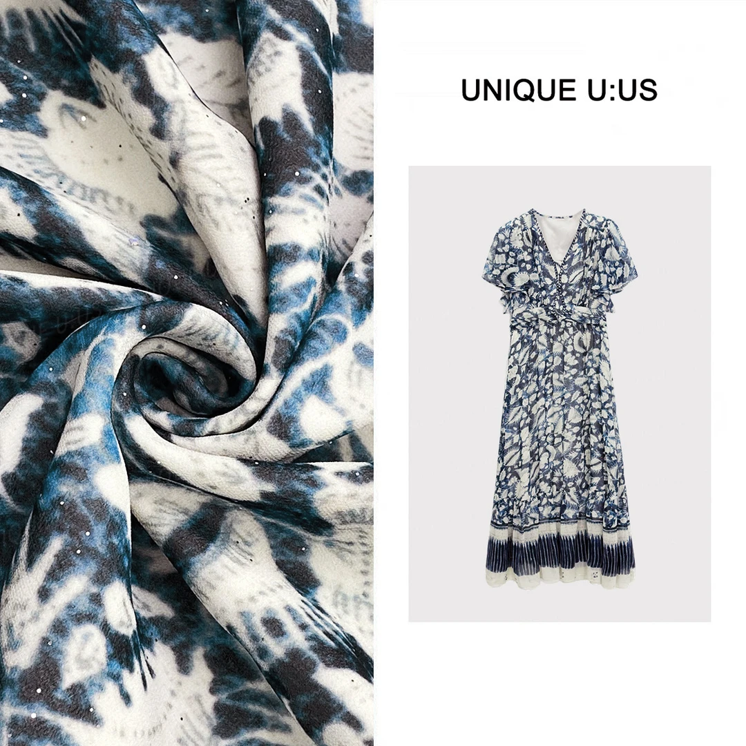 【林雪雪】山花漫野新款夏日气质高级显瘦遮肉百搭连衣裙252933