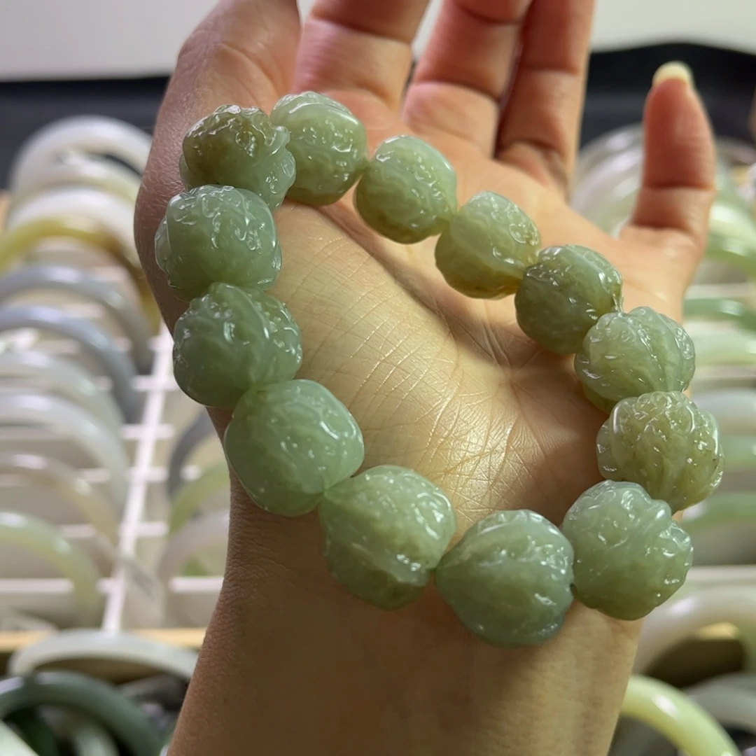 和田玉手链未镶嵌用****0