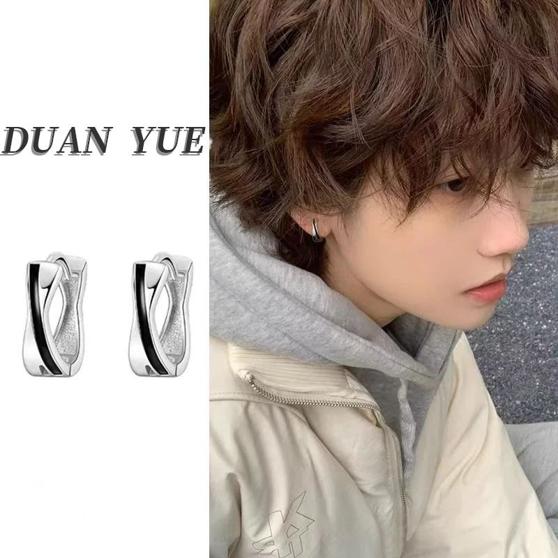 钛钢耳饰 莫比乌斯耳环小众高级设计男耳钉轻奢痞帅女耳扣耳饰