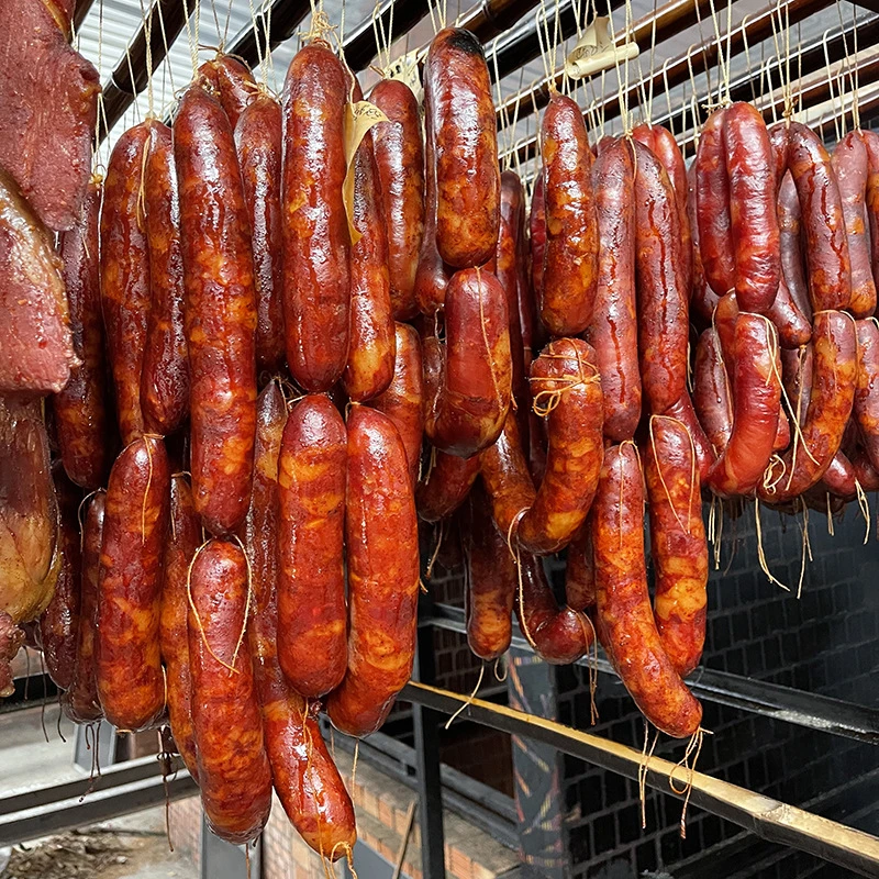四川正宗土猪腊肠500g果木柴火烟熏香肠麻辣味川味麻辣香肠腊肠
