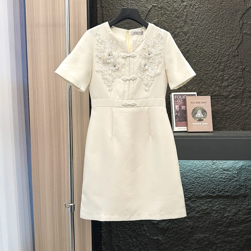 时尚百搭显瘦高级无袖修身连衣裙E021124