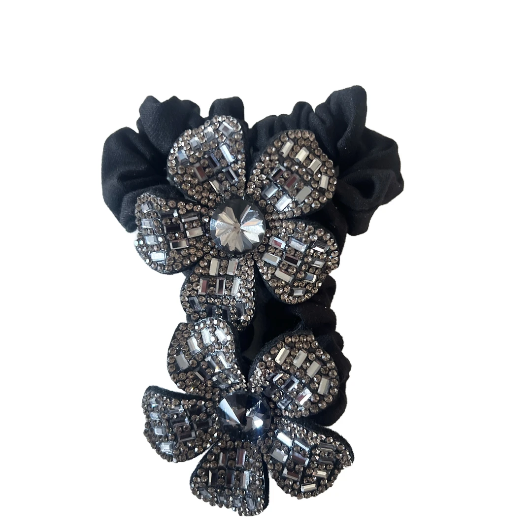 高级感轻奢花朵发绳新款高弹力耐用橡皮筋头绳头饰1910+1910