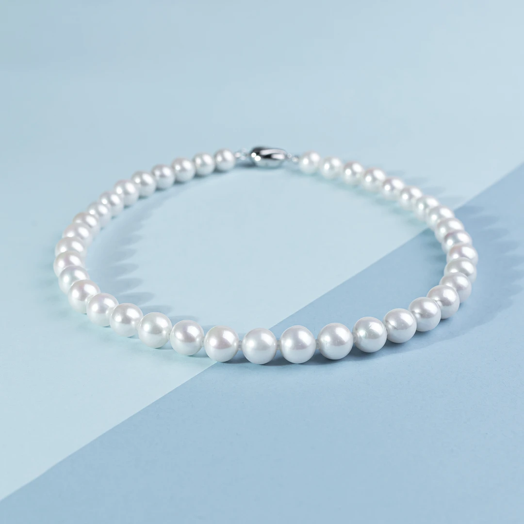 【校长专属】天使之泪淡水珍珠珈白丽S925银扣满串9-11mm气质点位款