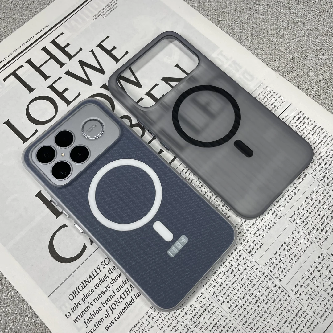 光栅红米K90Promax手机壳超薄瓦楞磨砂适用redmik80pro硬壳pc磁吸