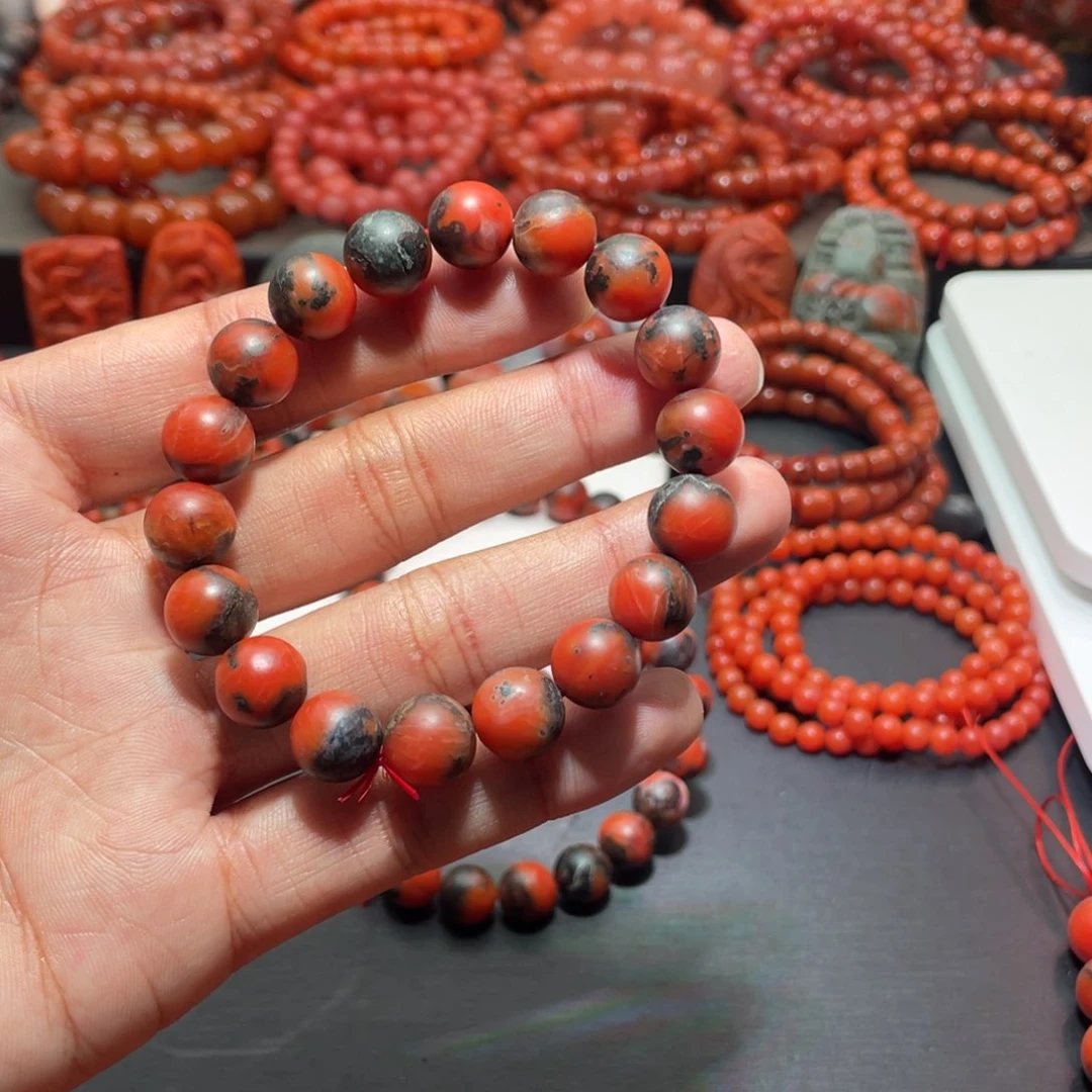 南红玛瑙手链未镶嵌