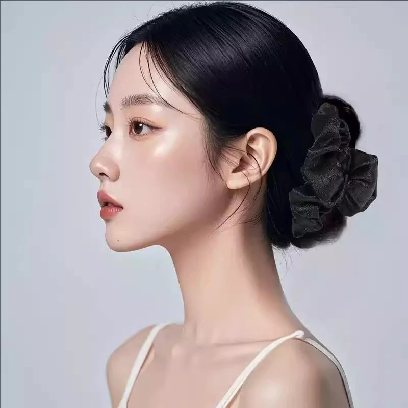 轻奢闪光褶皱小抓夹气质网红发夹女时尚百搭发卡复古法式头饰发饰