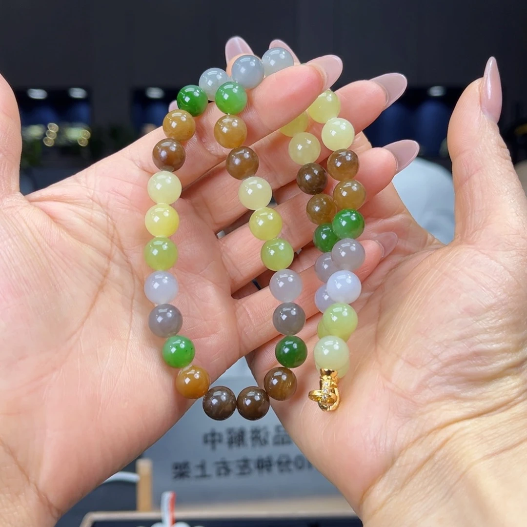 未镶嵌手串和田玉天然和田玉多宝项链10