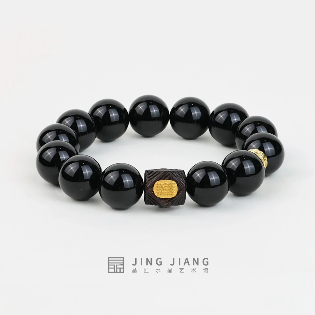 晶匠黑水晶正念磁场手串  编号-Z24456 爆款热销