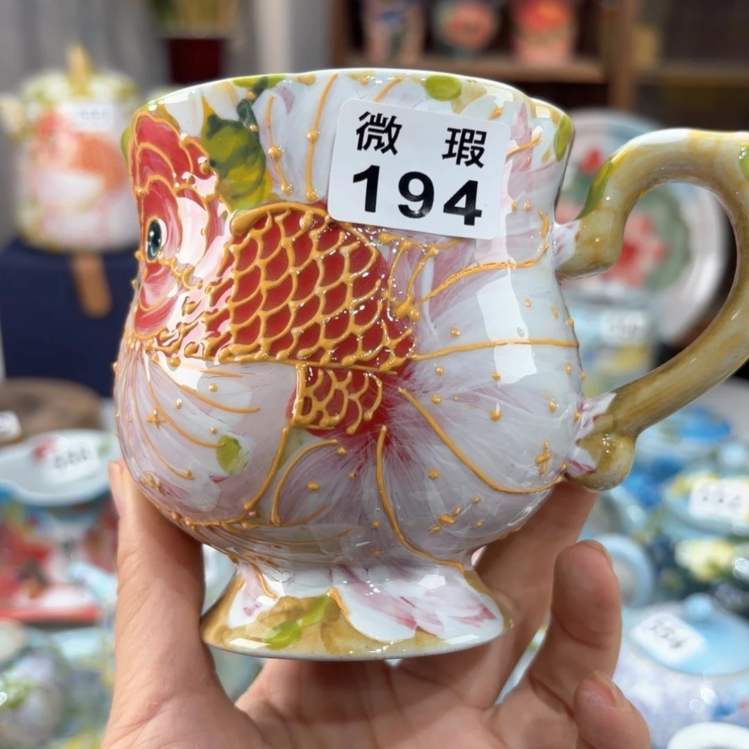 景德镇手绘高温釉下彩陶瓷茶具