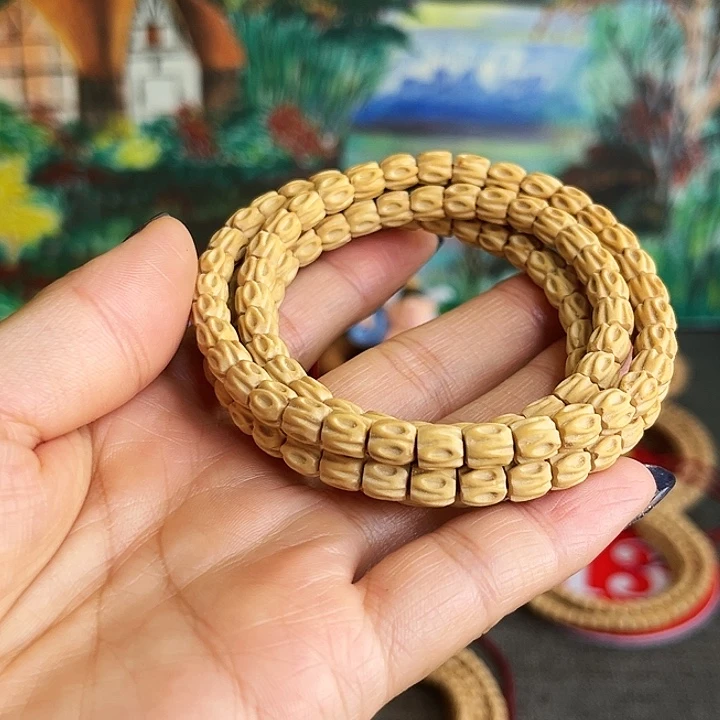五***熟柏木手串/手链雕刻